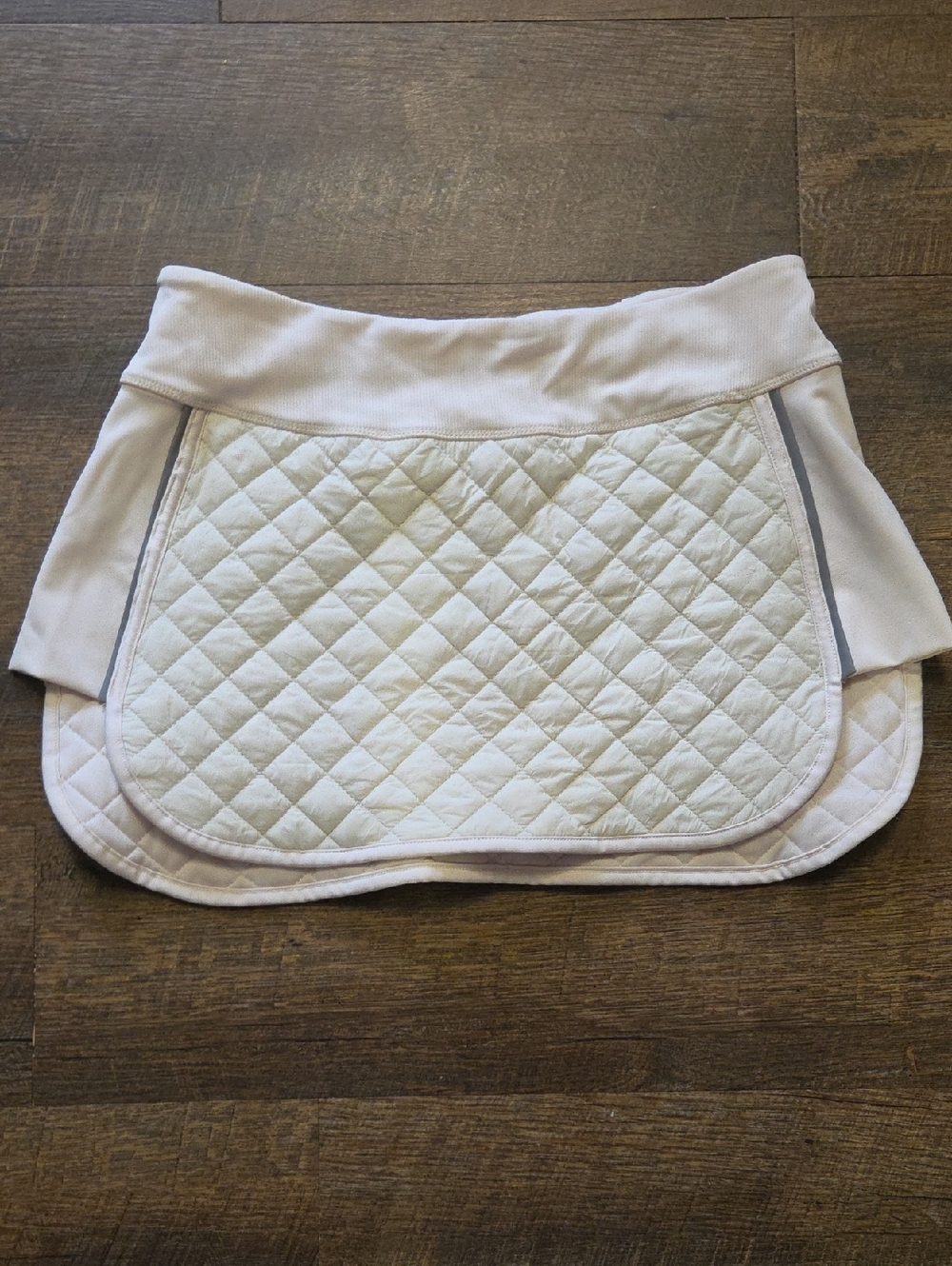 Kyodan Quilted Mini Skirt in Cream